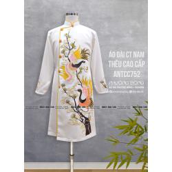 Áo Dài Cách Tân Nam Thêu Cao Cấp ANTCC752